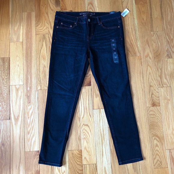(Sz. 10 Short) Aéropostale Low Rise, Dark Wash Jeggings. - Picture 2 of 7